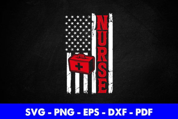 Review: USA Flag Funny Nurse Embroidery Design