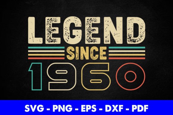 Reviewing the Legend Since 1960 Birthday Design for Embroidery